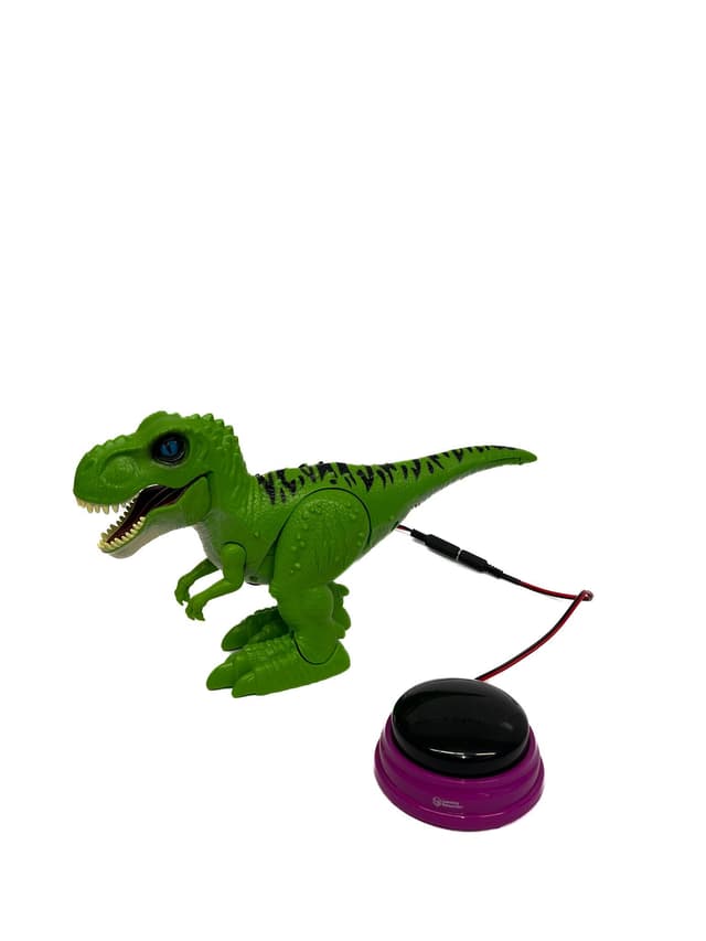 Green T-Rex that roars and moves